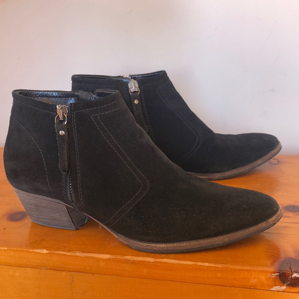 Black Suede Ankle Boot